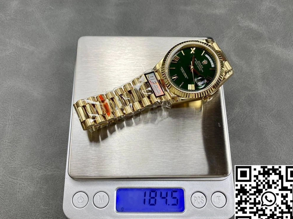 QF Dial Green Rolex Factory M228238-0061 Day Steel Tungsten v5 Date 0405